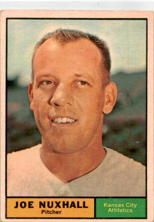 1961 Topps #444 Joe Nuxhall Kansas City Athletics