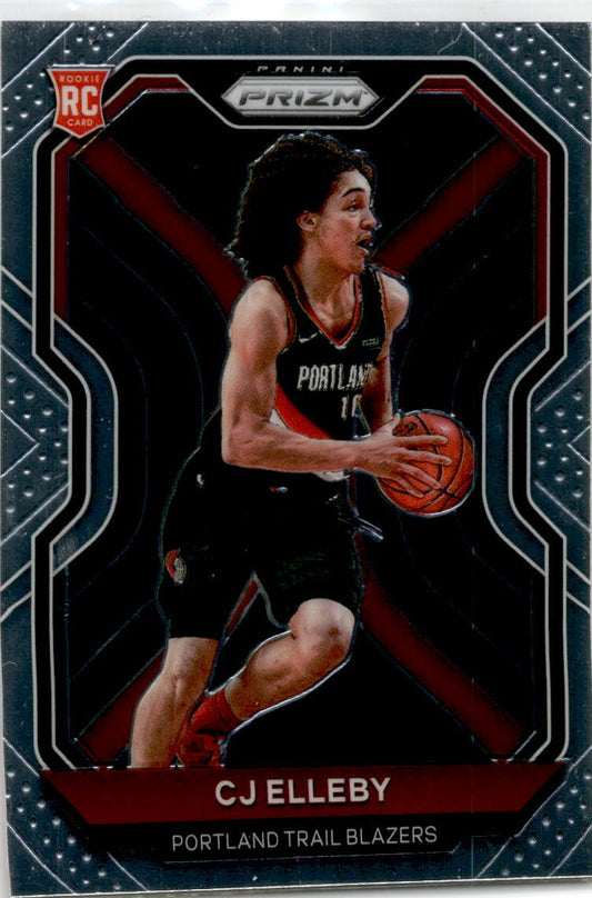 2020-21 Panini Prizm #283 CJ Elleby Rookie Portland Trail Blazers