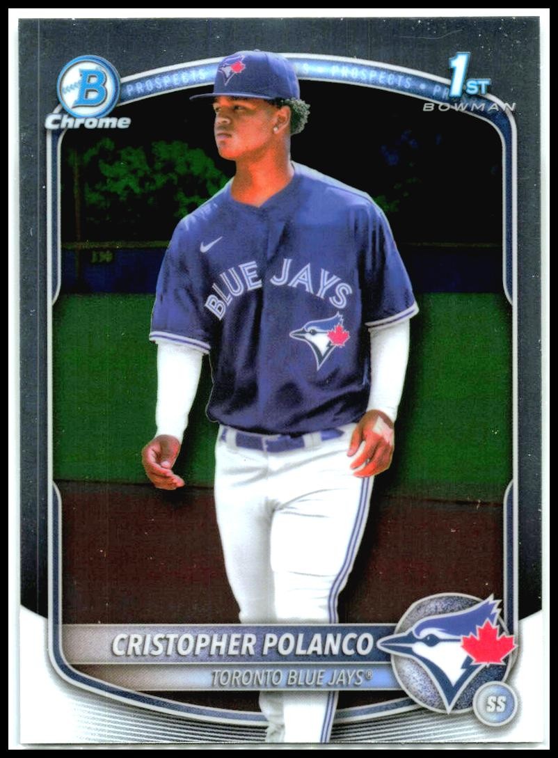2025 Bowman Chrome #BCP-162 Cristopher Polanco Toronto Blue Jays