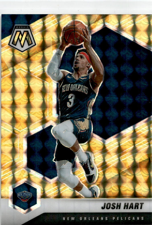 2020-21 Panini Mosaic Mosaic Reactive Yellow #88 Josh Hart New Orleans Pelicans