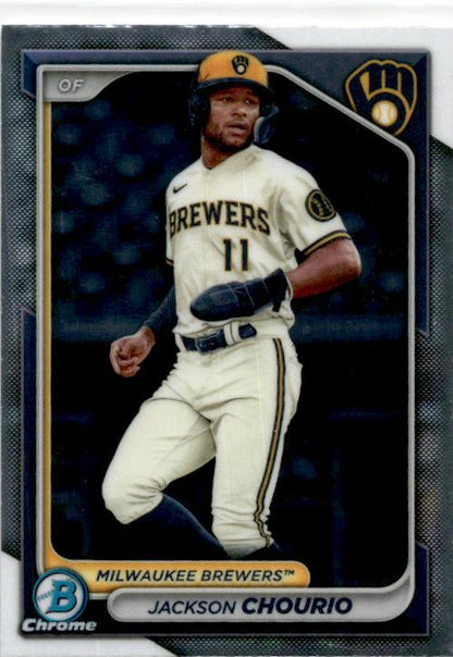 2024 Bowman Chrome Prospects #BCP-140 Jackson Chourio Milwaukee Brewers