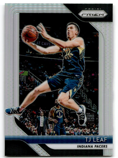 2018-19 Panini Prizm Silver Prizm TJ Leaf Indiana Pacers #124