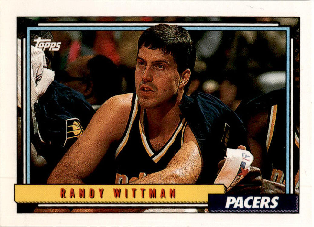 1992-93 Topps #56 Randy Wittman Indiana Pacers.