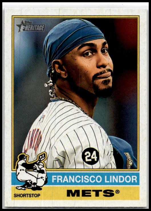 2025 Topps Heritage #229 Francisco Lindor Mets