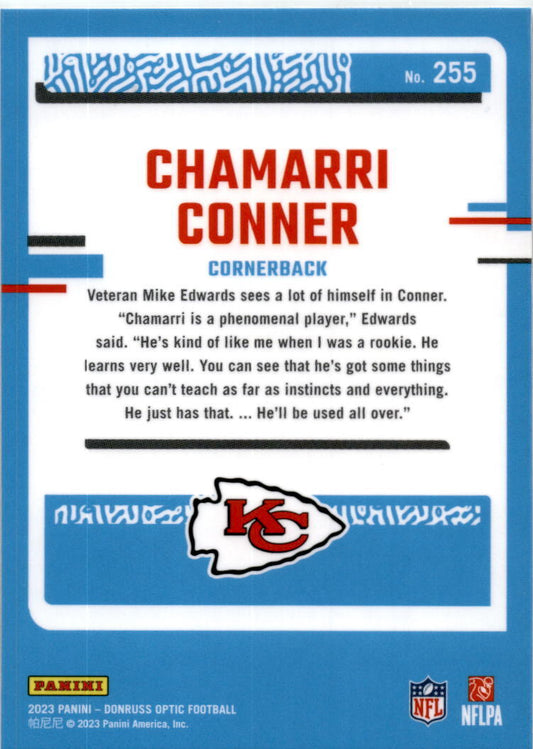 2023 Donruss Optic #255 Chamarri Conner Kansas City Chiefs