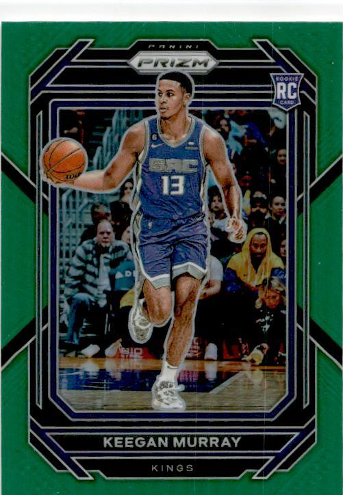 2022-23 Panini Prizm Prizms Green #245 Keegan Murray Sacramento Kings