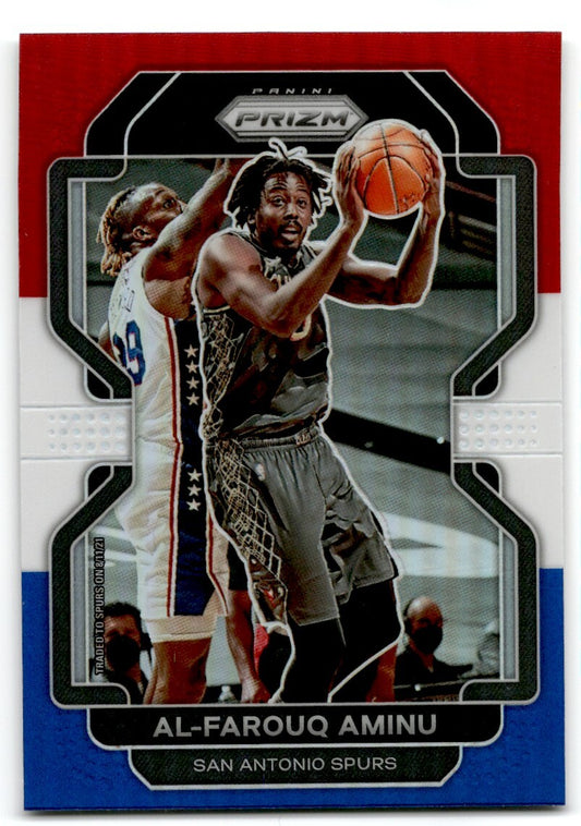 2021-22 Red White and Blue Pulsar Prizms Al-Farouq Aminu San Antonio Spurs #219