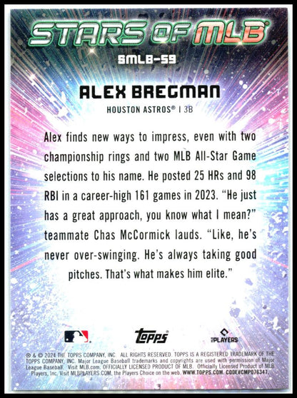 2024 Topps Stars of MLB #SMLB-59 Alex Bregman Houston Astros