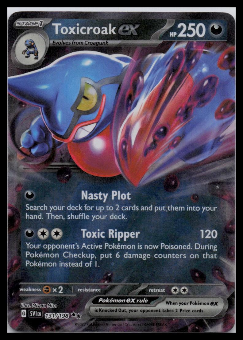 SV01: Scarlet & Violet Base Set #131/198 Toxicroak ex