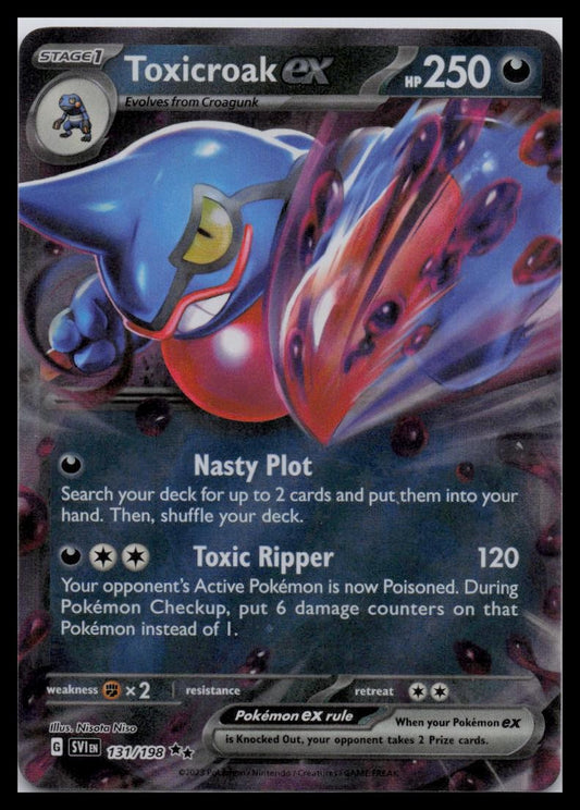 SV01: Scarlet & Violet Base Set #131/198 Toxicroak ex