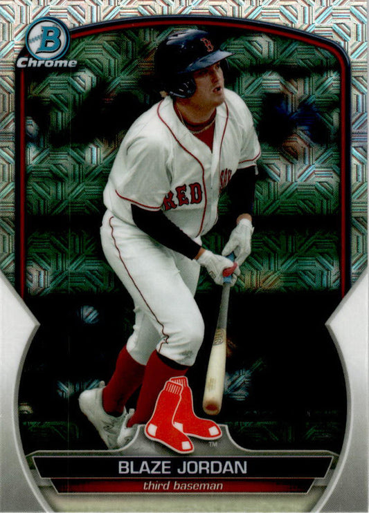2023 Bowman Chrome Mojo Refractor #BCP-167 Blaze Jordan Boston Red Sox