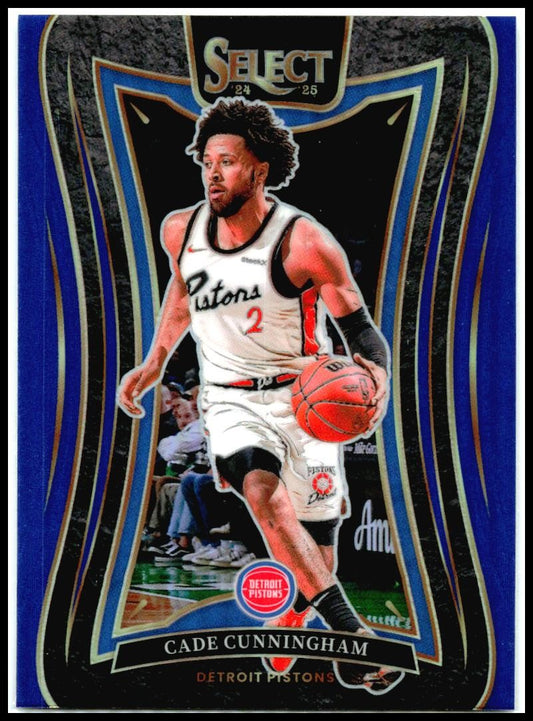 2024-25 Panini Select Blue #301 Cade Cunningham Detroit Pistons