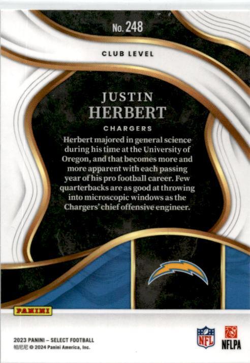 2023 Panini Select #248 Justin Herbert