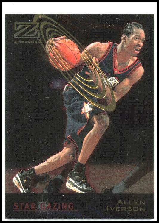 1997-98 Skybox Z-force Star Gazing ##7 Allen Iverson 76ers