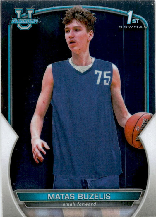2022-23 Bowman University Chrome #84 Matas Buzelis Sunrise Christian Academy