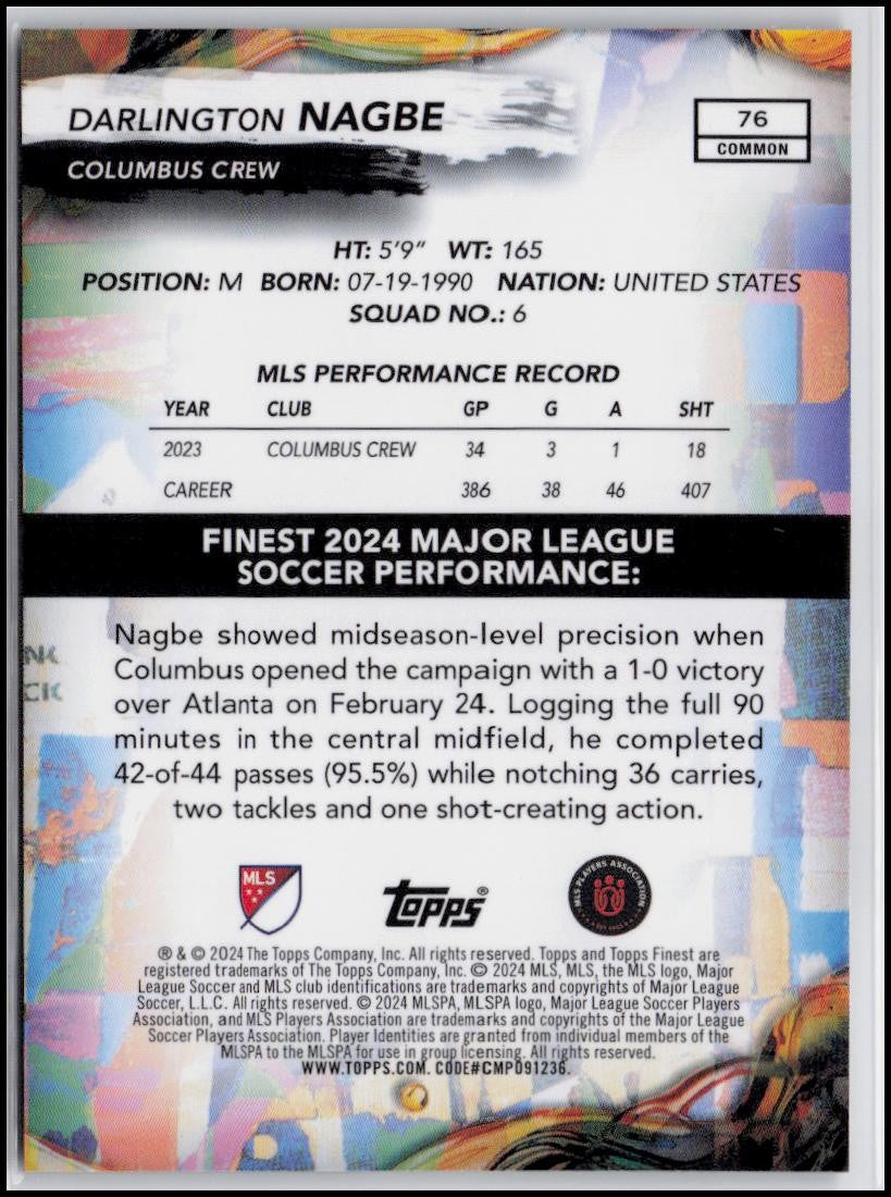 2024 Finest MLS #76 Darlington Nagbe