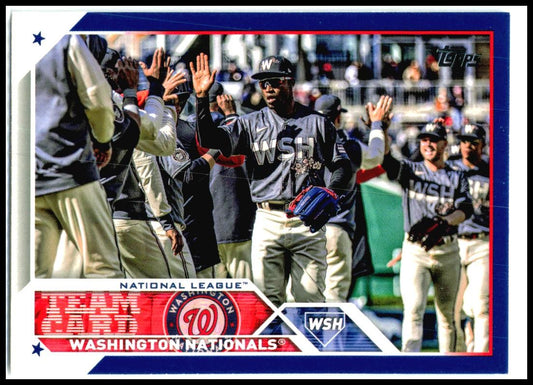 2023 Topps Blue #316 Washington Nationals Washington Nationals