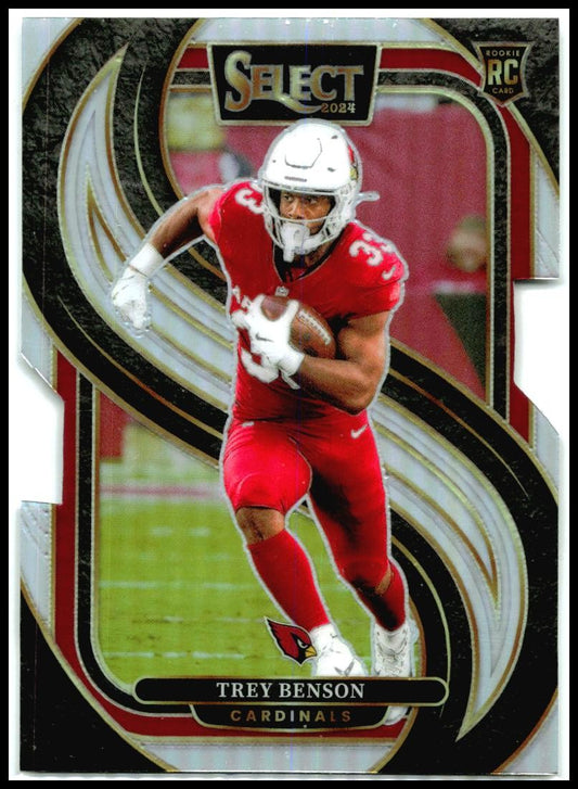 2024 Select Silver Prizm Die Cut #198 Trey Benson Rookie Arizona