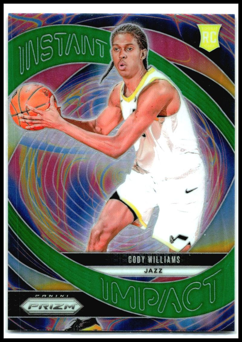 2024-25 Panini Prizm Instant Impact Prizms Green #2 Cody Williams Utah Jazz