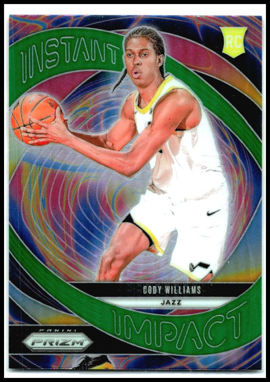 2024-25 Panini Prizm Instant Impact Prizms Green #2 Cody Williams Utah Jazz