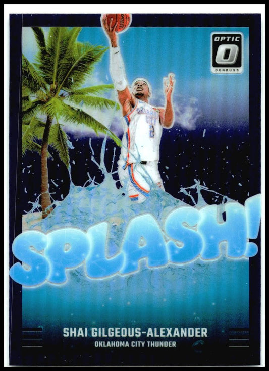 2024-25 Donruss Optic Splash! Purple #6 Shai Gilgeous-Alexander Thunder