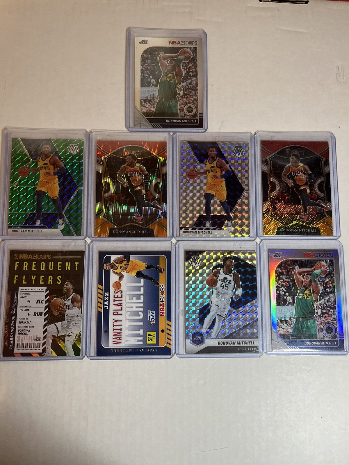 9 Assorted Donovan Mitchell Cards. Cleveland Cavaliers great haul of cards!!!
