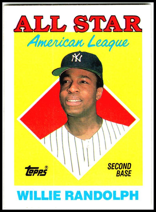 1988 Topps #387 Willie Randolph New York Yankees