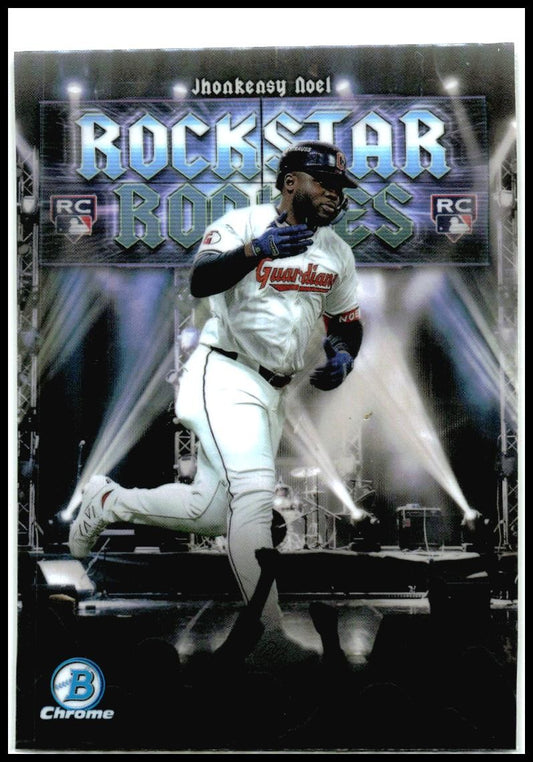 2025 Bowman Rockstar Rookies #RR-12 Jhonkensy Noel Cleveland Guardians