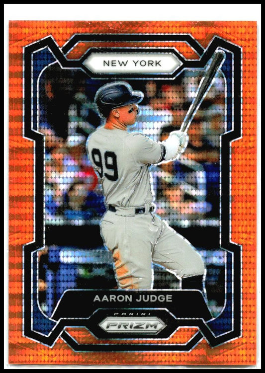 2024 Panini Prizm Orange Pulsar Prizms #29 Aaron Judge New York Yankees