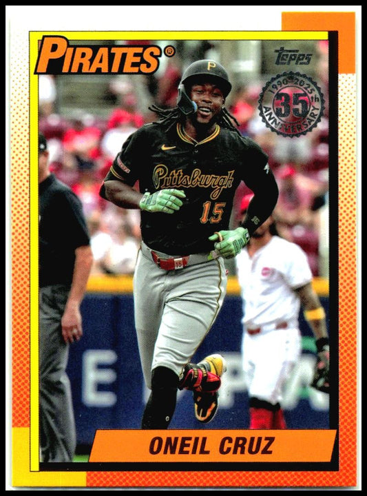 2025 Topps 1990 Topps Baseball 35th Anniversary #90B2-25 Oneil Cruz Pirates