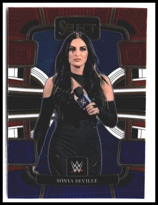 Sonya Deville #62 2024 Panini Select WWE Red and Blue