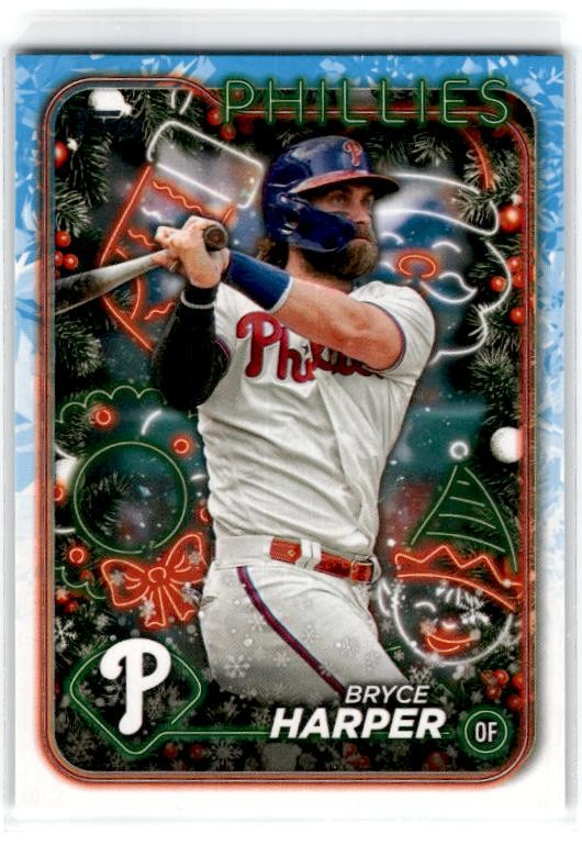 2024 Topps Holiday #H179 Bryce Harper Philadelphia Phillies