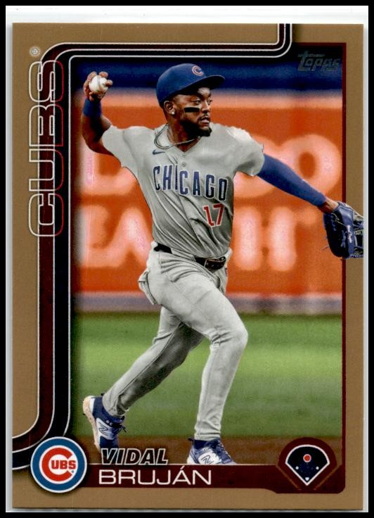 2025 Topps Gold #390 Vidal Bruján #/2025 Chicago Cubs