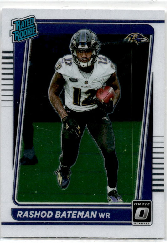 2021 Donruss Optic #210 Rashod Bateman Rookie Baltimore Ravens