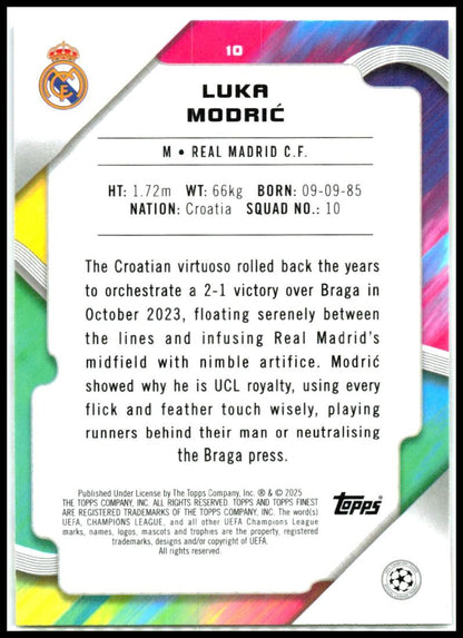2024-25 Topps Finest Uefa Club Competitions #10 Luka Mooric