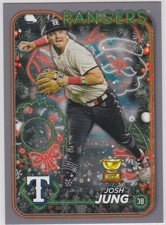 2024 Topps Holiday SILVER GLITTER Parallel - Josh Jung