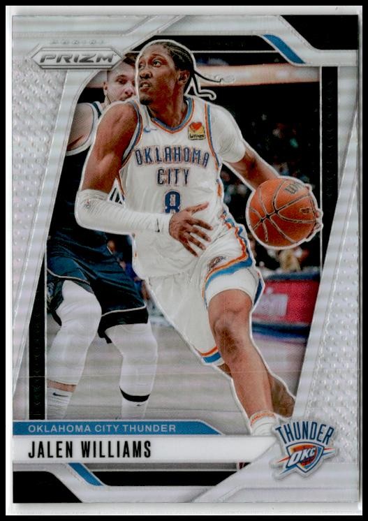 2024-25 Panini Prizm Prizms Silver #65 Jalen Williams Oklahoma City Thunder