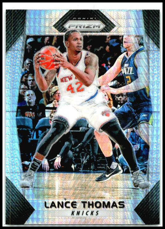 2017-18 Panini Prizm Prizms Hyper #278 Lance Thomas New York Knicks
