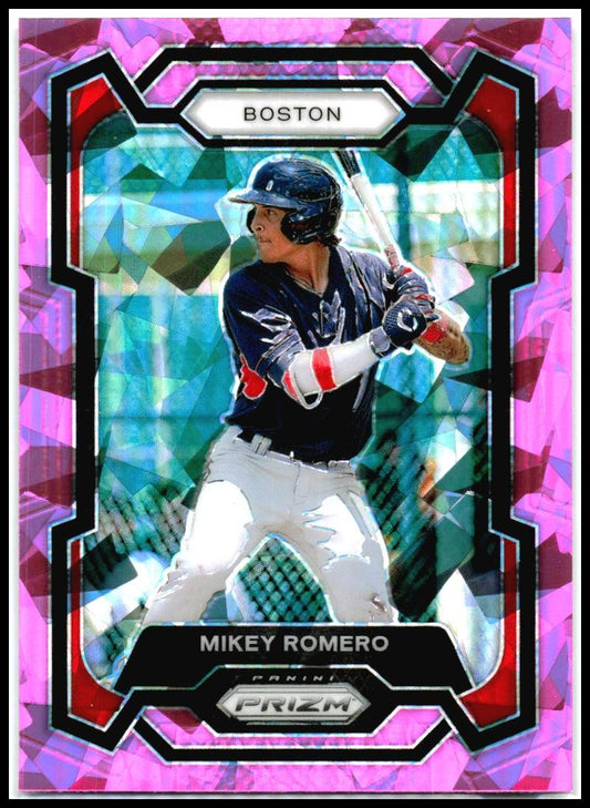 2024 Panini Prizm Pink Ice Prizms #132 Mikey Romero Boston Red Sox
