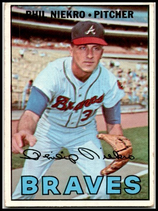 1967 Topps #456 Phil Niekro Atlanta Braves