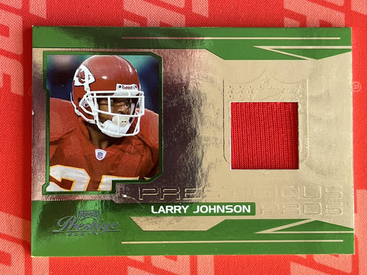 2007 Playoff Prestige Prestigious Pros Green #PP-21 Larry Johnson Chiefs