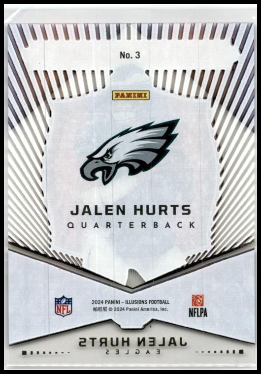 2024 Panini Illusions Abracadabra #3 Jalen Hurts Philadelphia Eagles