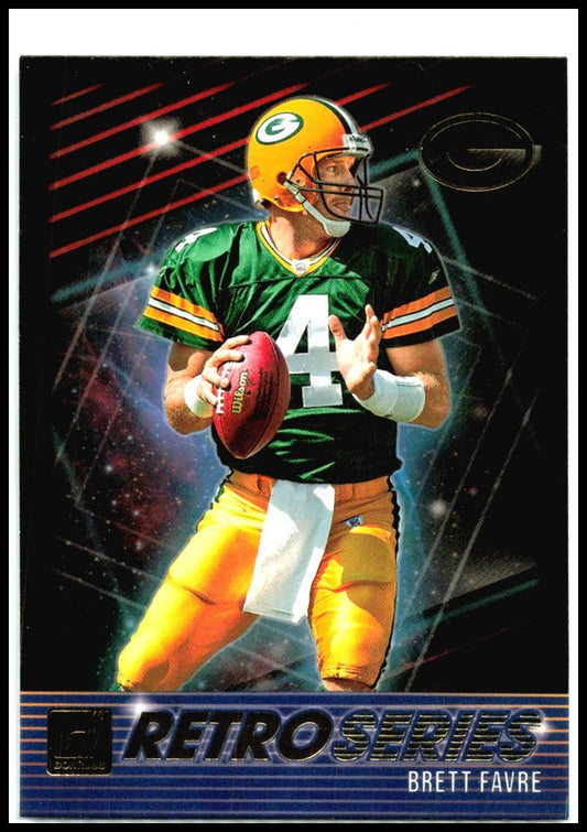 2021 Donruss Retro Series #RS12 Brett Favre Green Bay Packers