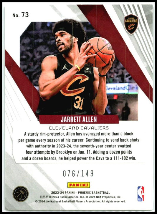 2023-24 Panini Phoenix Phoenix Green Ice #73 Jarrett Allen Cleveland