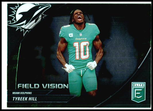2024 Donruss Elite Field Vision Green #4 Tyreek Hill Miami Dolphins