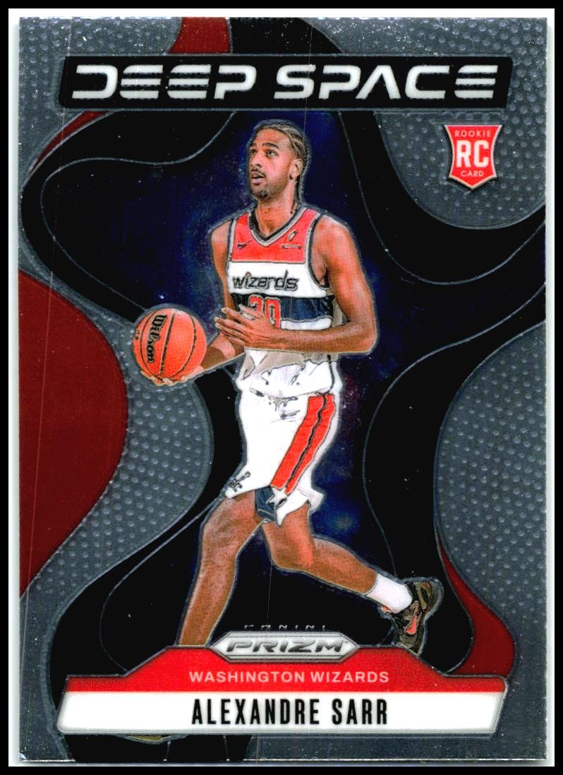 2024-25 Panini Prizm Deep Space #9 Alexandre Sarr Washington Wizards