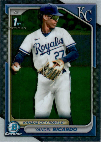 2024 Bowman Chrome #BCP-177 Yandel Ricardo Kansas City Royals