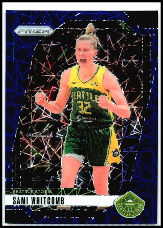 2024 Panini Prizm WNBA Blue Velocity Prizms #88 Sami Whitcomb Seattle Storm
