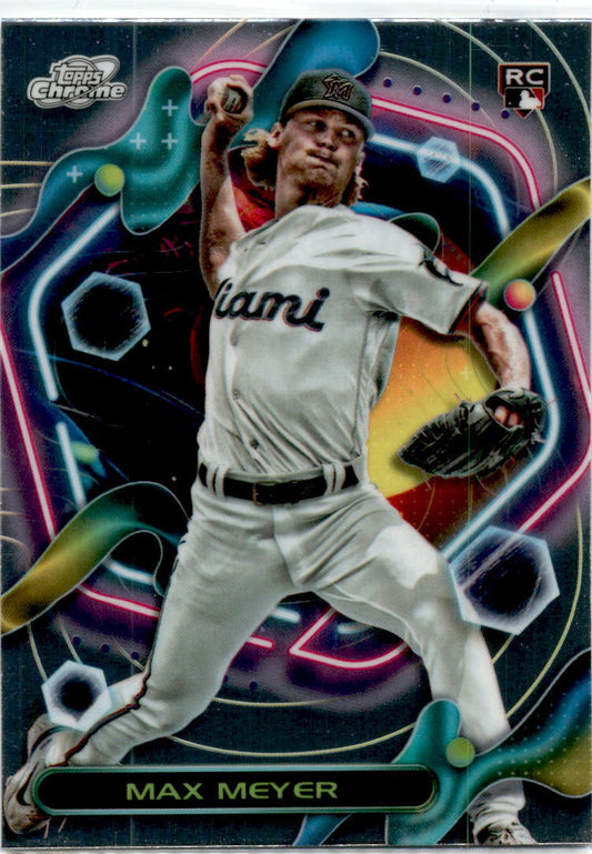 2023 Topps Chrome Cosmic #111 Max Meyer RC Miami Marlins