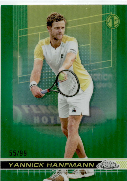 2024 Topps Chrome Tennis Green #63 Yaninick Hanfmann /99